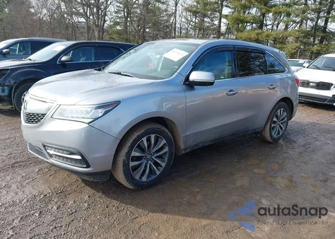 2016 Acura Mdx Technology Acurawatch Plus Packages/Technology Package z USA, uszkodzony, nr VIN 5FRYD4H40GB010267